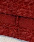DALEE'S (ダリーズ) 6分袖ヘンリーネックTシャツ "Rail Nit.B (レイルニット.B)" ...RAIL ROAD KNIT フェルトレッド