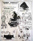 SUGAR CANE (シュガーケーン) 半袖Tシャツ SC79263 1920's CARTOON T-SHIRT "AMONG OURSELVES" ホワイト
