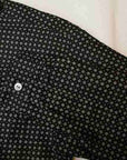SUGAR CANE (シュガーケーン) 長袖ワークシャツ SC28282 "4oz. SATEEN PRINT WORK SHIRT" ブラック
