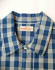 UNION SUPPLY (ユニオンサプライ) パラカジャケット US13487 "PALAKA CHECK SHIRT BLOUSE" ネイビー・ワンウォッシュ