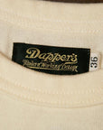 Dapper's (ダッパーズ) ボーダーTシャツ 1247 "Three Lines Border Print Crewneck Tee" クリーム/ネイビー