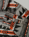 Dapper's (ダッパーズ) ブランケットジャケット 1366 "Native Pattern Blanket A-1 Style Jacket" ライトグレー/ブラック