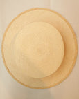 ADJUSTABLE COSTUME (アジャスタブルコスチューム) ボーターハット(カンカン帽) AHT-007 "Panama Boater Hat" ナチュラル×トリコロール