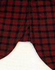 DELUXEWARE (デラックスウエア) 長袖シャツ LV-24 "THROUGH GINGHAM CHECK" レッド×ネイビー