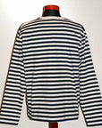 WORKERS (ワーカーズ) 長袖ボーダーTシャツ "Narrow Border Long" ブラック×ホワイト