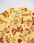 SUN SURF (サンサーフ) 半袖ハワイアンシャツ SS38791 "GOOD OLD DAYS" イエロー
