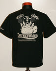 DELUXEWARE (デラックスウエア) 半袖Tシャツ BRG-13B "Deluxe 4CYCLES" ブラック