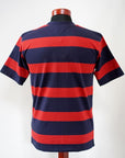 WARE HOUSE (ウエアハウス) 半袖3×2インチボーダーTシャツ 4089 ネイビー×レッド