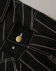 Dapper's (ダッパーズ) カバーオール 1344 "Classical Railroader Coverall Jacket" ブラックウォバッシュ・ロープストライプ