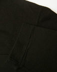 DALEE'S (ダリーズ) 6分袖ヘンリーネックTシャツ "Rail Nit (レイルニット)" ...RAIL ROAD KNIT ブラック