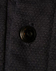 DALEE'S (ダリーズ) 6分袖ヘンリーネックTシャツ "Rail Nit (レイルニット)" ...RAIL ROAD KNIT DS.ネイビー