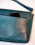 Dapper's (ダッパーズ) ミニショルダーバッグ 1530 "Horsehide Leather Mini Shoulder Bag" 青碧ブルー
