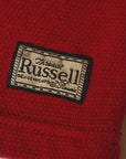 DALEE'S (ダリーズ) 6分袖ヘンリーネックTシャツ "Rail Nit (レイルニット)" ...RAIL ROAD KNIT レッド