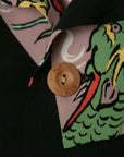 SUN SURF (サンサーフ) 半袖ハワイアンシャツ SS38036 "KABUKI MAKE UP" ブラック