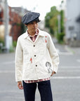 SUGAR CANE (シュガーケーン) 9oz.ツイル・ワークコート SC15506 "1920's CARTOON WORK COAT" ナチュラル・ワンウォッシュ