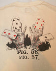 DALEE'S (ダリーズ) 半袖Tシャツ AD20T-B "OLD.POKER" ナチュラル