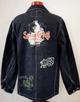 SUGAR CANE (シュガーケーン) 11oz.ブルーデニム・ワークコート SC15449 "1920's CARTOON WORK COAT" インディゴデニム・ワンウォッシュ