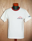 DELUXEWARE (デラックスウエア) 半袖Tシャツ 7002 "C.V.C." ホワイト×レッド