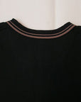 Dapper's (ダッパーズ) ヘンリーネック・半袖メッシュTシャツ 1465 "Henley Neck S/S Mesh Tee" ブラック×ブロンズ