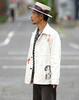 SUGAR CANE (シュガーケーン) 9oz.ツイル・ワークコート SC15506 "1920's CARTOON WORK COAT" ナチュラル・ワンウォッシュ