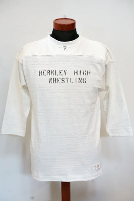 WARE HOUSE (ウエアハウス)　7分袖フットボールTシャツ　4063　"BERKLEY HIGH"