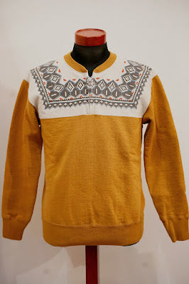 DELUXEWARE (デラックスウエア)　ハーフジップ・スウェット　S105-24A　"SNOW HALF ZIP"