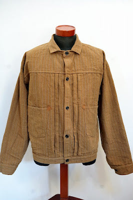 WARE HOUSE (ウエアハウス)　ブラウンダックジャケット　2214　"1880 HEAVY LEATHER BOUND BLOUSE"