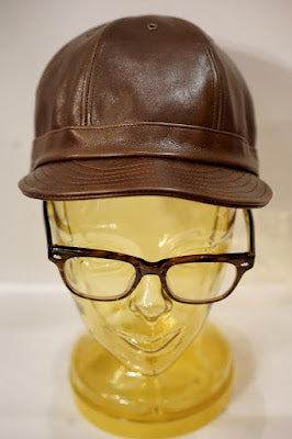 Dapper's (ダッパーズ)　レザー・ワークキャップ　1741　"40’s Style Horsehide Leather Work Cap"