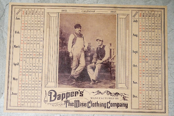 Dapper's　カレンダー
