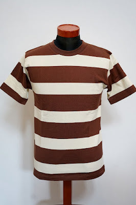 WARE HOUSE (ウエアハウス)　半袖3×2インチボーダーTシャツ　4089