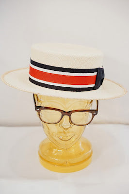 ADJUSTABLE COSTUME (アジャスタブルコスチューム)　ボーターハット (カンカン帽)　AHT-007　"Panama Boater Hat"