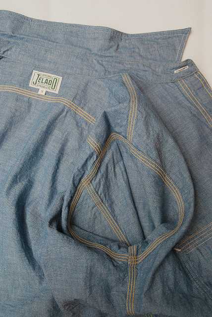JELADO (ジェラード)　ワークシャツ　JP94112　"Smoker Shirt (スモーカーシャツ)"　インディゴシャンブレー