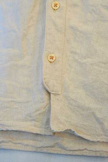 The 2 Monkeys (ザ・トゥーモンキーズ)　コットンリネン・長袖シャツ　TM81130　"Artisan Shirts (アルチザンシャツ)"　アッシュ