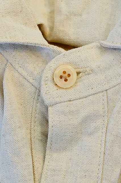The 2 Monkeys (ザ・トゥーモンキーズ)　コットンリネン・長袖シャツ　TM81130　"Artisan Shirts (アルチザンシャツ)"　アッシュ