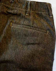 Dapper's (ダッパーズ)　ワイドワークトラウザース　1676　"Classical Army Style Wide Trousers"　オリーブブラウンサージ