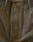 Dapper's (ダッパーズ)　ワイドワークトラウザース　1676　"Classical Army Style Wide Trousers"　オリーブブラウンサージ