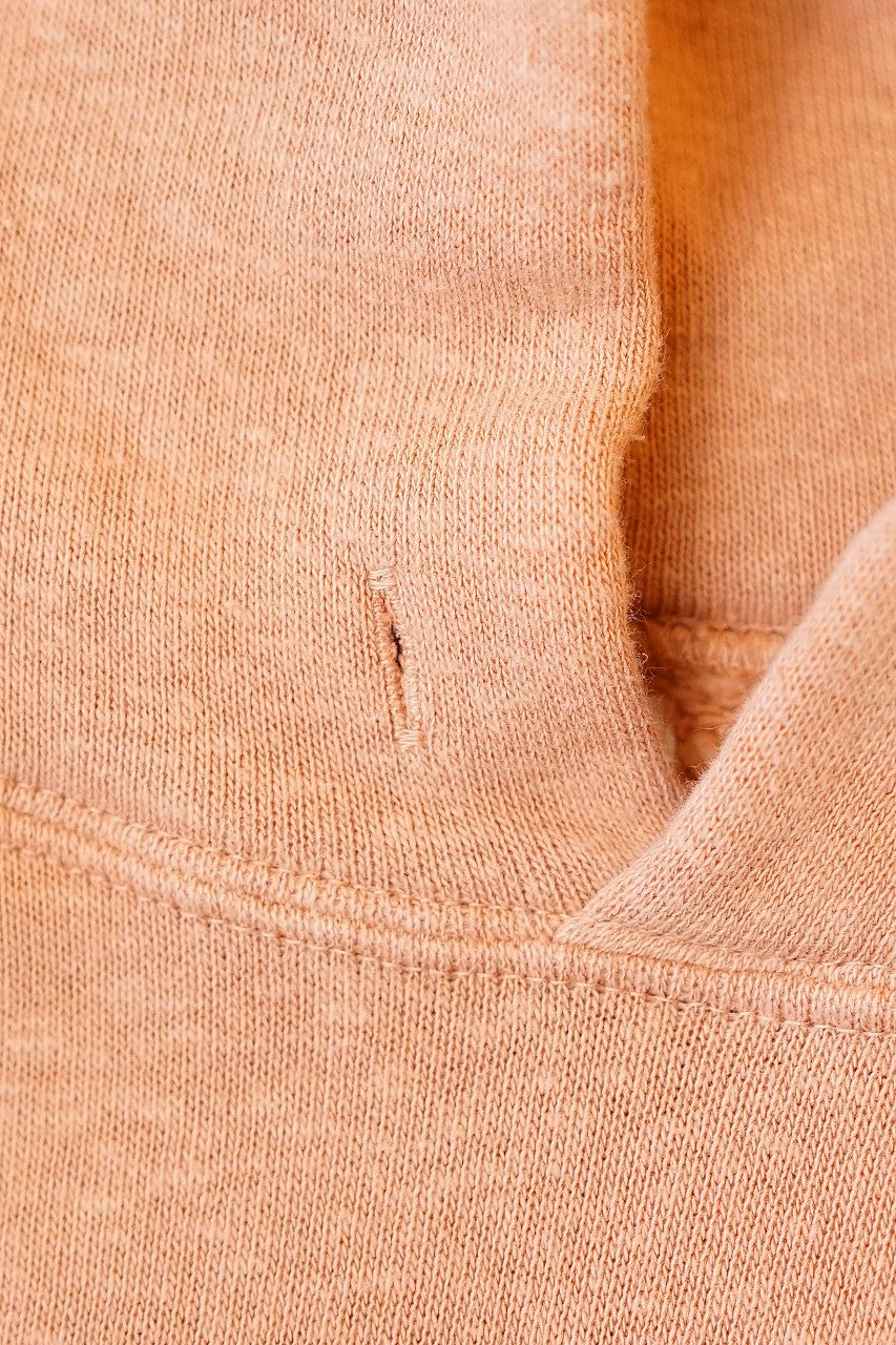 DUBBLE WORKS (ダブルワークス)　吊編みスウェットパーカー　86002　"LOOP WHEEL SWEAT HOODIE"　サーモンピンク