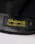 Dapper's (ダッパーズ)　ウールコットンサージ・キャスケット　1682　"MW Special Casquette"　ブラックサージ