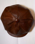 Dapper's (ダッパーズ)　レザーキャスケット　1669　"40’s Style Classic Horsehide Leather Casquette"　ブラウン