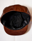 Dapper's (ダッパーズ)　レザーキャスケット　1669　"40’s Style Classic Horsehide Leather Casquette"　ブラウン
