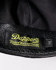 Dapper's (ダッパーズ)　レザーキャスケット　1669　"40’s Style Classic Horsehide Leather Casquette"　R.ブラック (ブラウンベース)