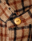 Dapper's (ダッパーズ)　ウール・ワークシャツ　1674　"Plaid Check Woolen Work Shirts"　ベージュチェック