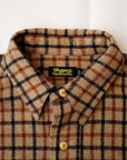 Dapper's (ダッパーズ)　ウール・ワークシャツ　1674　"Plaid Check Woolen Work Shirts"　ベージュチェック