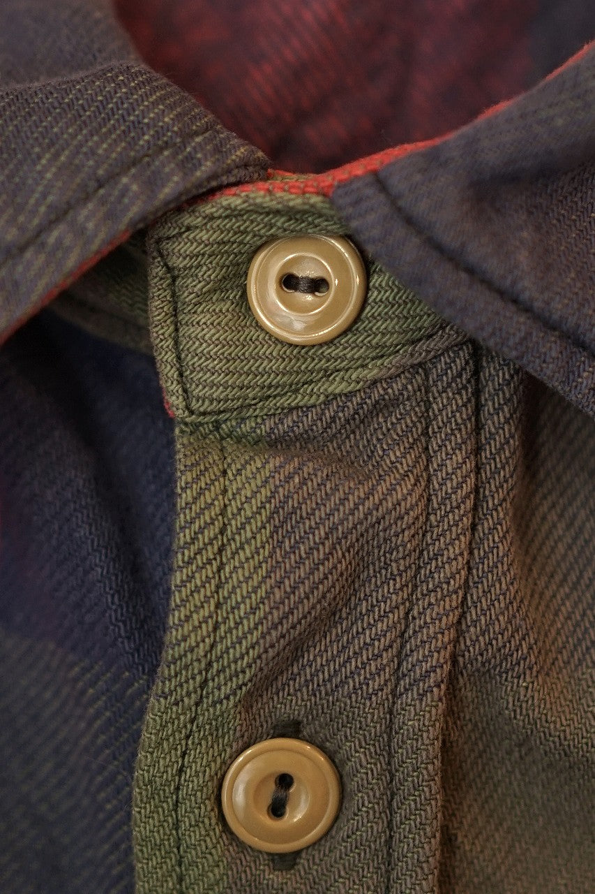 JELADO (ジェラード)　ヘヴィーネルシャツ (ショート丈)　JP82125　"Unionworkers Shirts (ユニオンワーカーズシャツ)"　ウォーターメロン