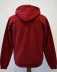 DELUXEWARE (デラックスウエア)　フルジップ・スウェットパーカー　SPZ-00　"FULLZIP PARKA PLAIN"　クリムゾンレッド