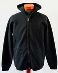 DELUXEWARE (デラックスウエア)　フルジップ・スウェットパーカー　SPZ-00　"FULLZIP PARKA PLAIN"　コアブラック