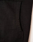 DELUXEWARE (デラックスウエア)　フルジップ・スウェットパーカー　SPZ-00　"FULLZIP PARKA PLAIN"　コアブラック