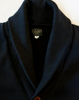 DALEE'S (ダリーズ)　ショールカラー・スウェットカーディガン　"RACTER.KN (ラクター.KN)"　...30s NECK-WARM Cardigan　コアブラック
