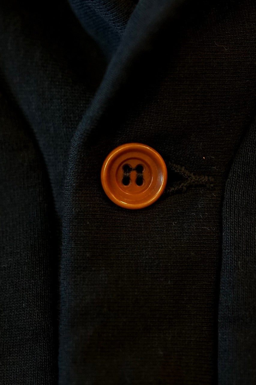 DALEE'S (ダリーズ)　ショールカラー・スウェットカーディガン　"RACTER.KN (ラクター.KN)"　...30s NECK-WARM Cardigan　コアブラック