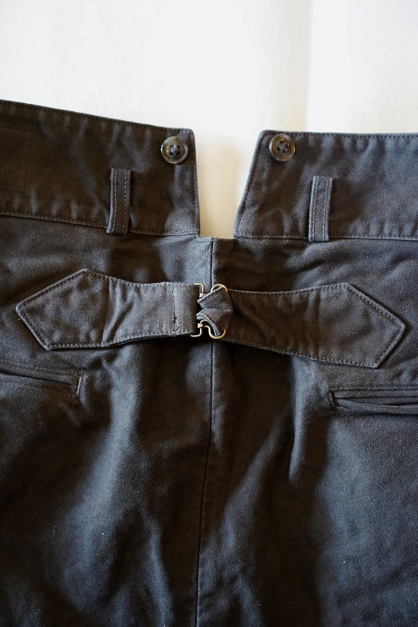 The 2 Monkeys (ザ・トゥーモンキーズ)　モールスキン・ワークパンツ　TM83327　"Doggerland Pants (ドガーランドパンツ)"　スモークブラック